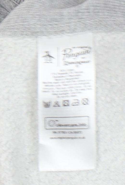 Penguin Unisex Grey Pullover Sweatshirt Size S