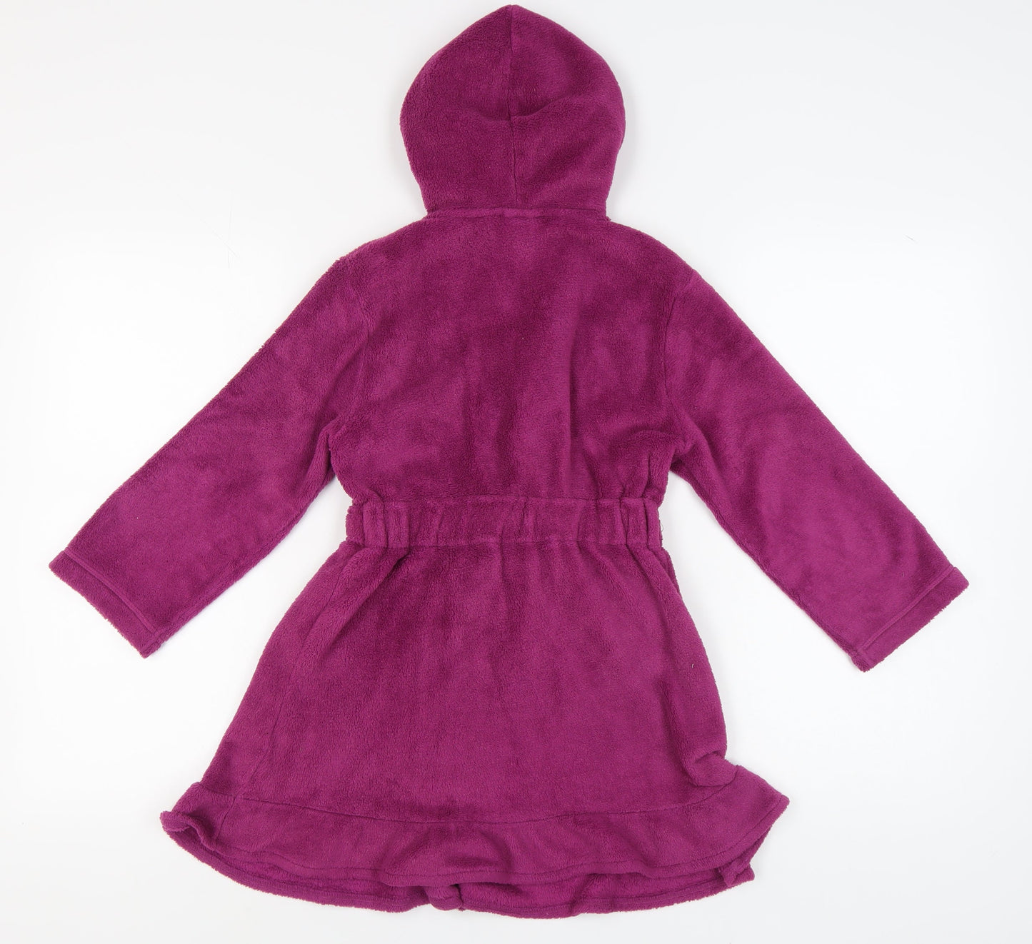 Nutmeg Girls Purple Hooded Frozen Robe Elsa Anna 6-7 Years