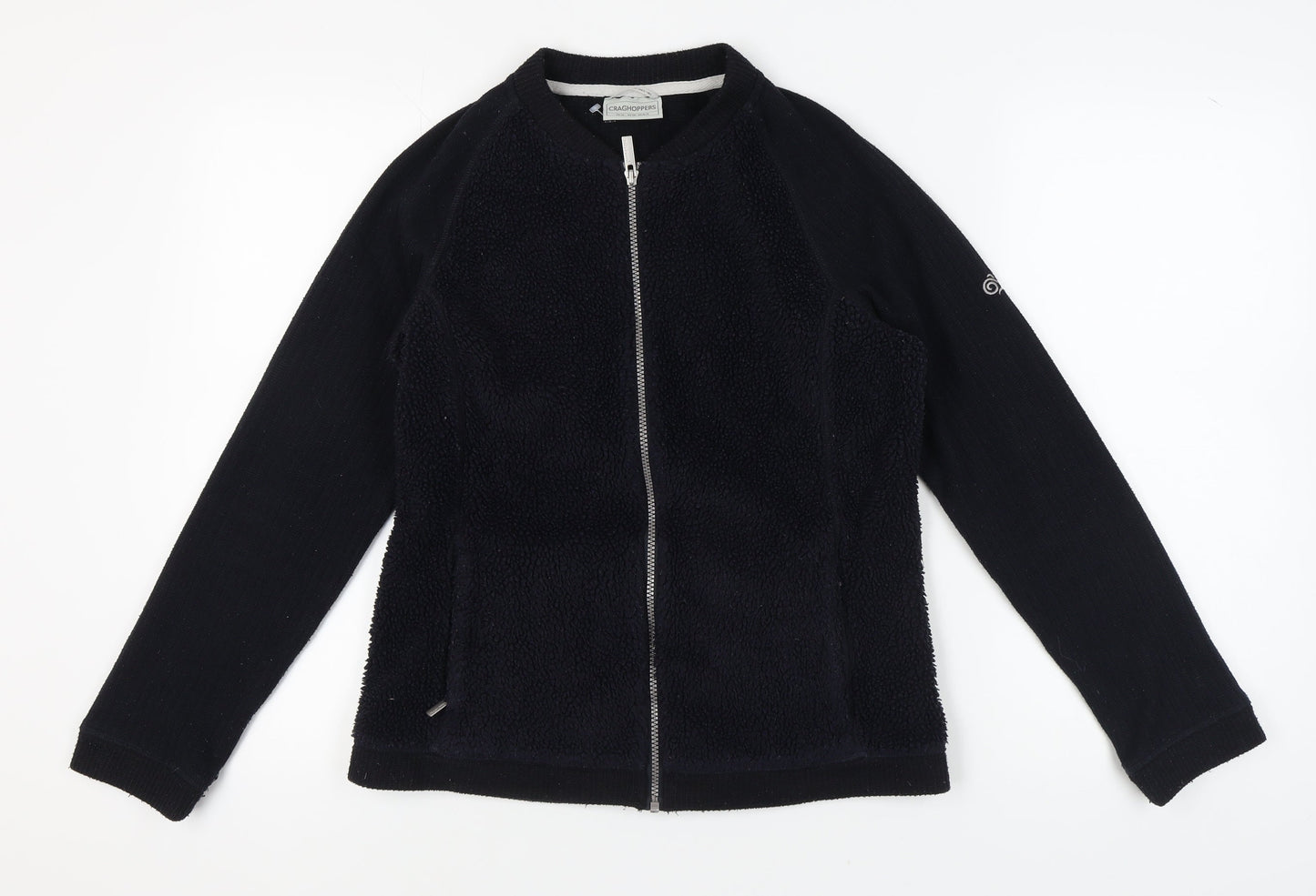 Craghoppers Women's Black Full Zip Sweatshirt - Size 12