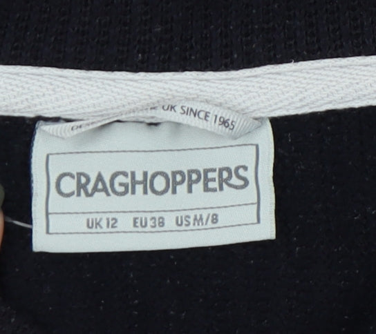 Craghoppers Women's Black Full Zip Sweatshirt - Size 12