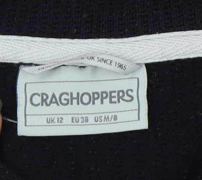 Craghoppers Women's Black Full Zip Sweatshirt - Size 12