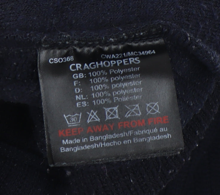 Craghoppers Women's Black Full Zip Sweatshirt - Size 12