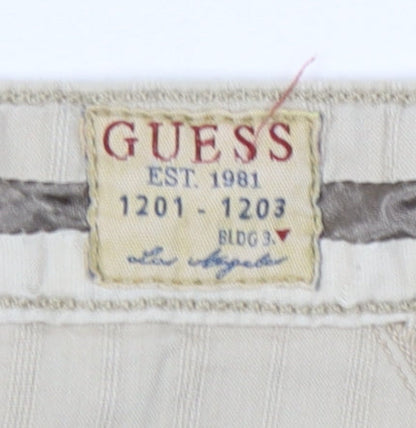 Guess Men's Beige Chino Shorts Size 29