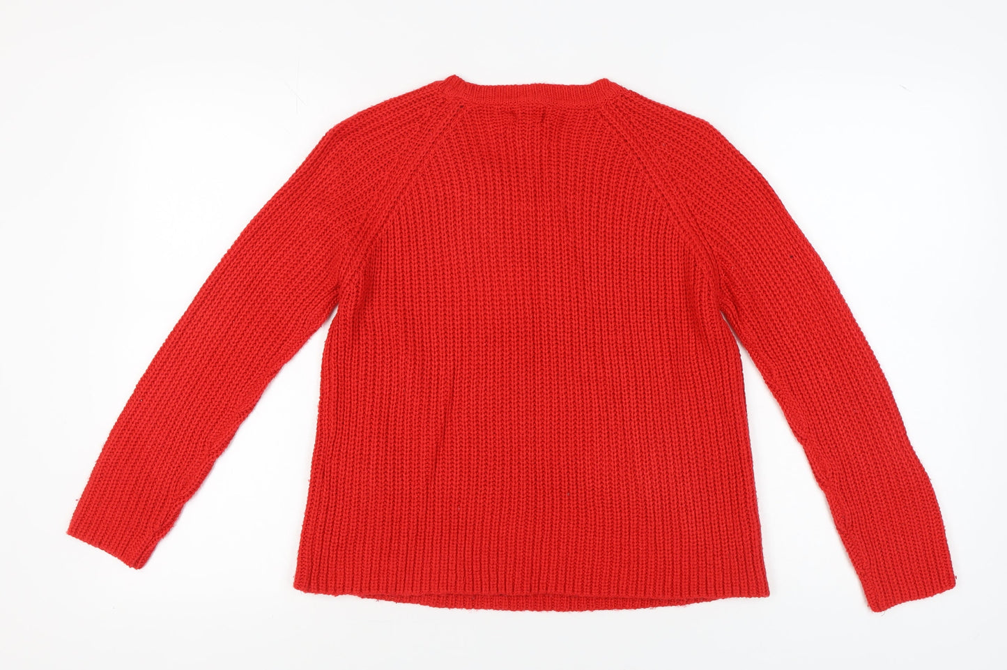 Womens UK Size S Jacqueline de Yong Red Pullover Jumper