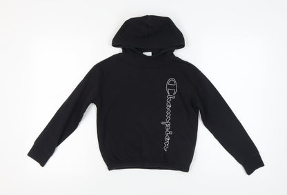 Champion Girls Black Medium Pullover Hoodie
