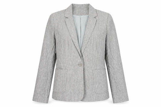 Womens UK Size 10 Long Tall Sally Regular Grey Blazer