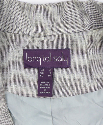 Long Tall Sally Women’s Grey Check Blazer Size 10