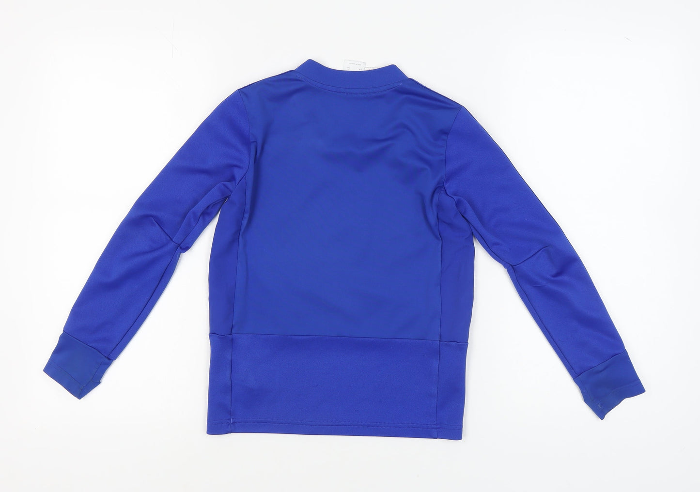 Adidas Boys Blue Long Sleeve Football T-Shirt 9-10Y