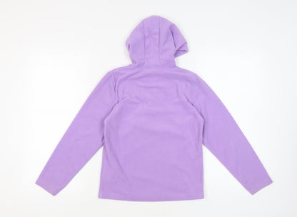 Mountain Warehouse Girls Purple 1/2 Zip Hoodie 11-12 Years
