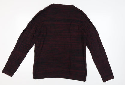 Jack & Jones Men's Red Pullover Jumper Size L