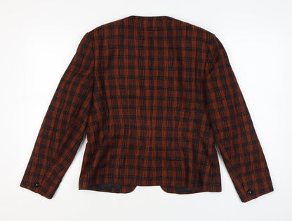 Windsmoor Women’s Brown Check Blazer, Size 18