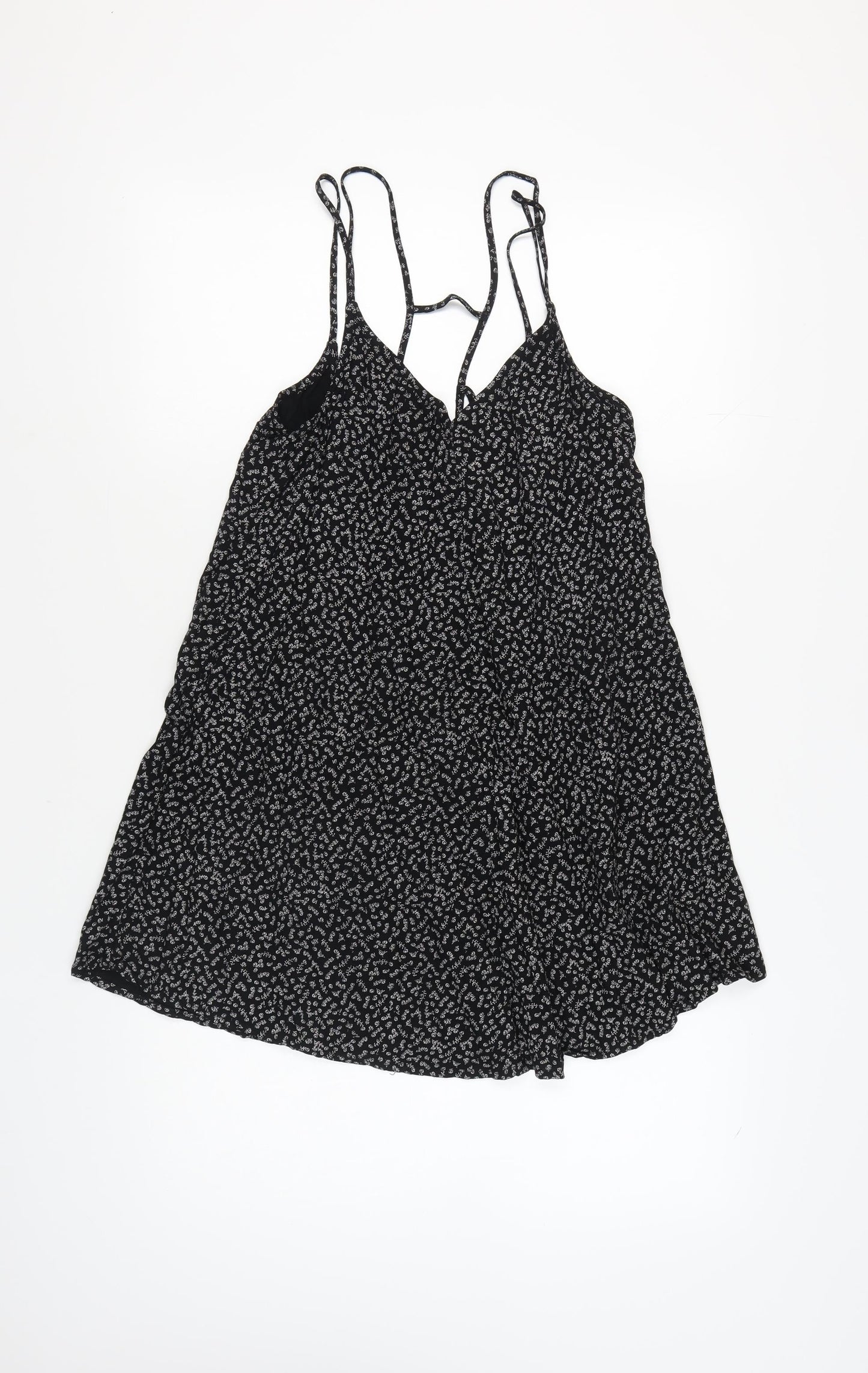 Abercrombie & Fitch Womens Black XS Floral Slip Dress