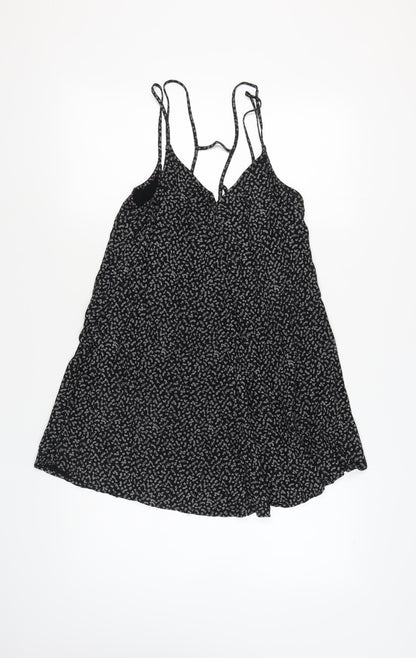 Abercrombie & Fitch Womens Black XS Floral Slip Dress