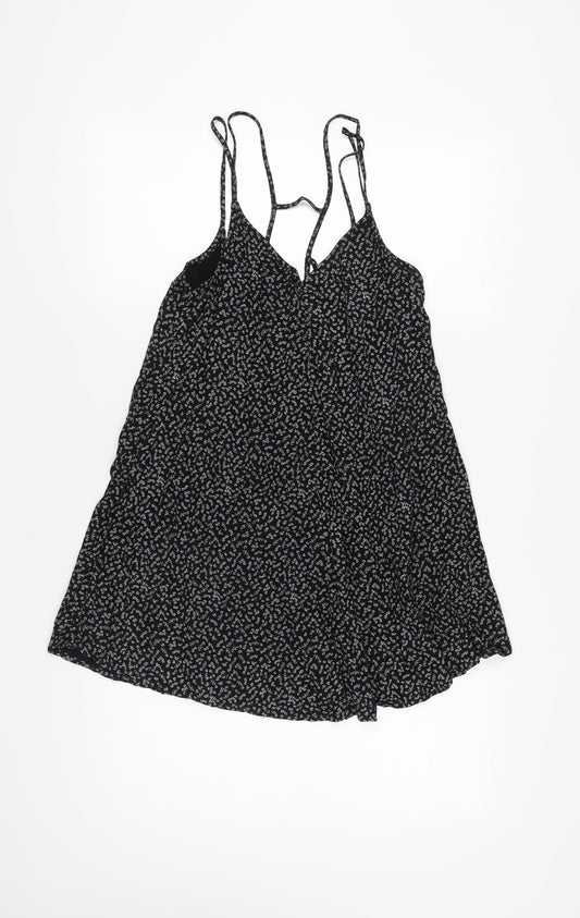 Abercrombie & Fitch Womens Black XS Floral Slip Dress
