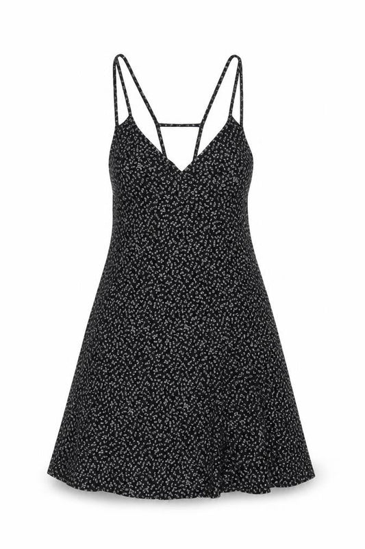 Abercrombie & Fitch Womens Black XS Floral Slip Dress