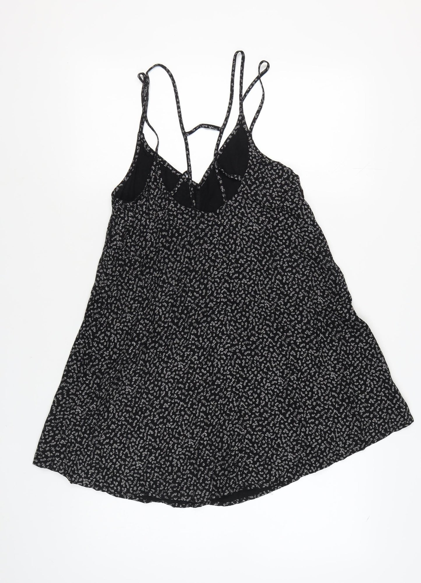 Abercrombie & Fitch Womens Black XS Floral Slip Dress