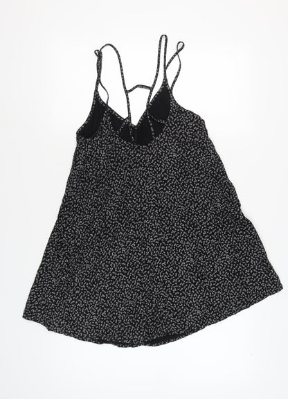 Abercrombie & Fitch Womens Black XS Floral Slip Dress