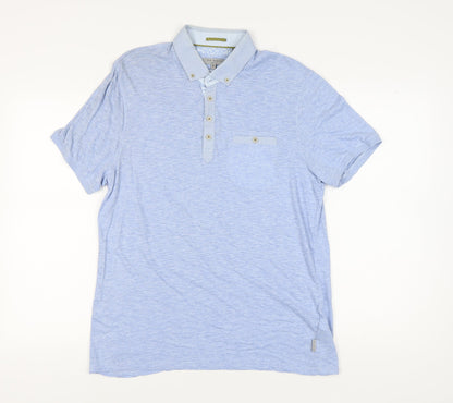 Ted Baker Men's Blue Polo Shirt, Size S, Short Sleeve