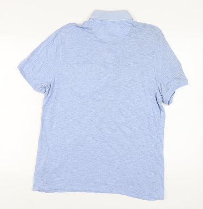 Ted Baker Men's Blue Polo Shirt, Size S, Short Sleeve