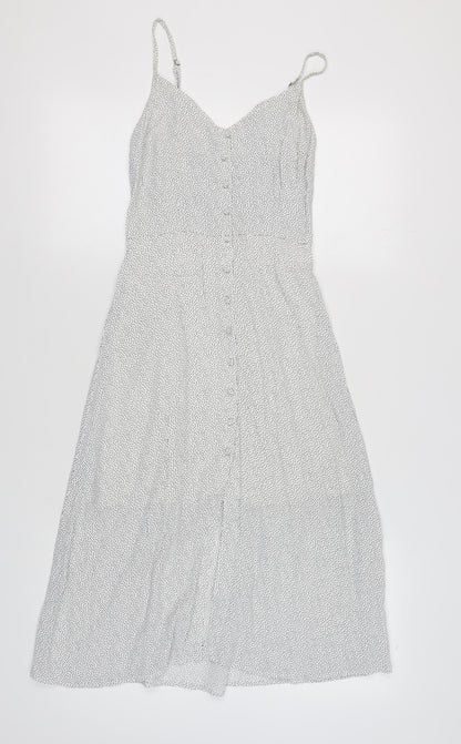 Abercrombie & Fitch Women’s Polka Dot Midi Slip Dress XS