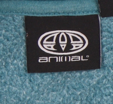 Animal Boys Blue Hoodie Pullover Size 9-10 Years