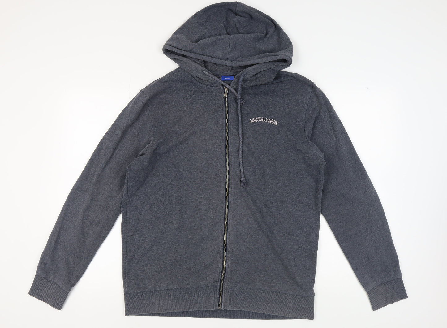 Mens UK Size XL JACK & JONES Grey Full Zip Hoodie