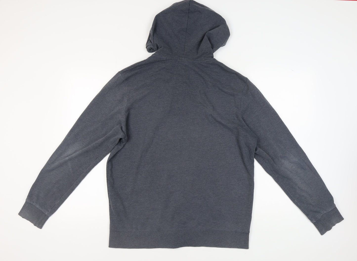 Mens UK Size XL JACK & JONES Grey Full Zip Hoodie