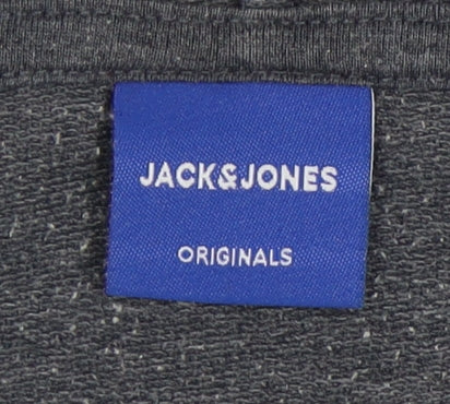 Mens UK Size XL JACK & JONES Grey Full Zip Hoodie