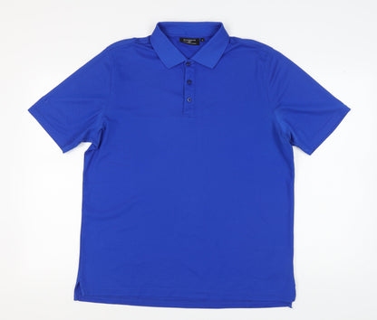 Glenmuir Men's Blue Polo Shirt Size L - Golf Casual