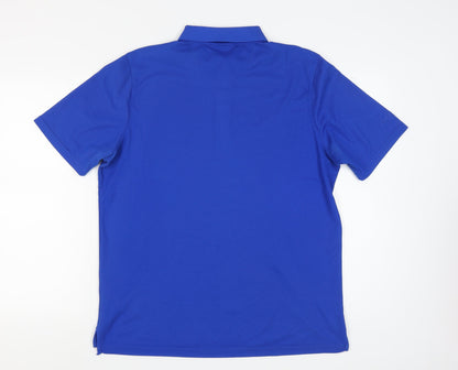 Glenmuir Men's Blue Polo Shirt Size L - Golf Casual