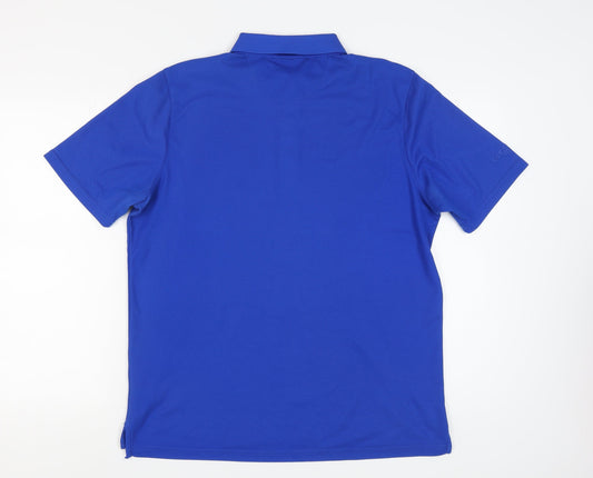 Glenmuir Men's Blue Polo Shirt Size L - Golf Casual