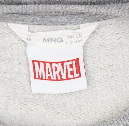 Marvel Boys Grey Superhero Sweatshirt 11-12Y Pullover