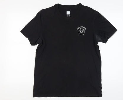 Adidas Men's Black Crew Neck T-Shirt - Size L