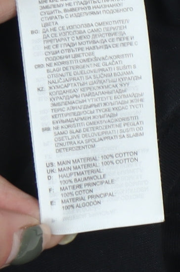 Adidas Men's Black Crew Neck T-Shirt - Size L