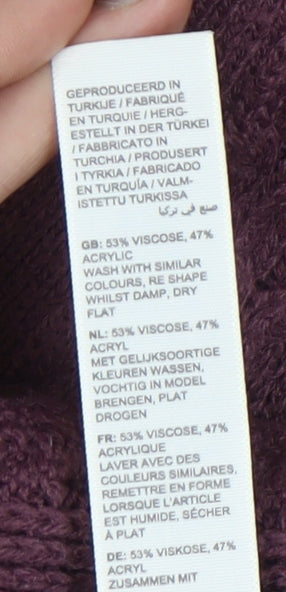 Fat Face Women's Purple Jumper Size 8