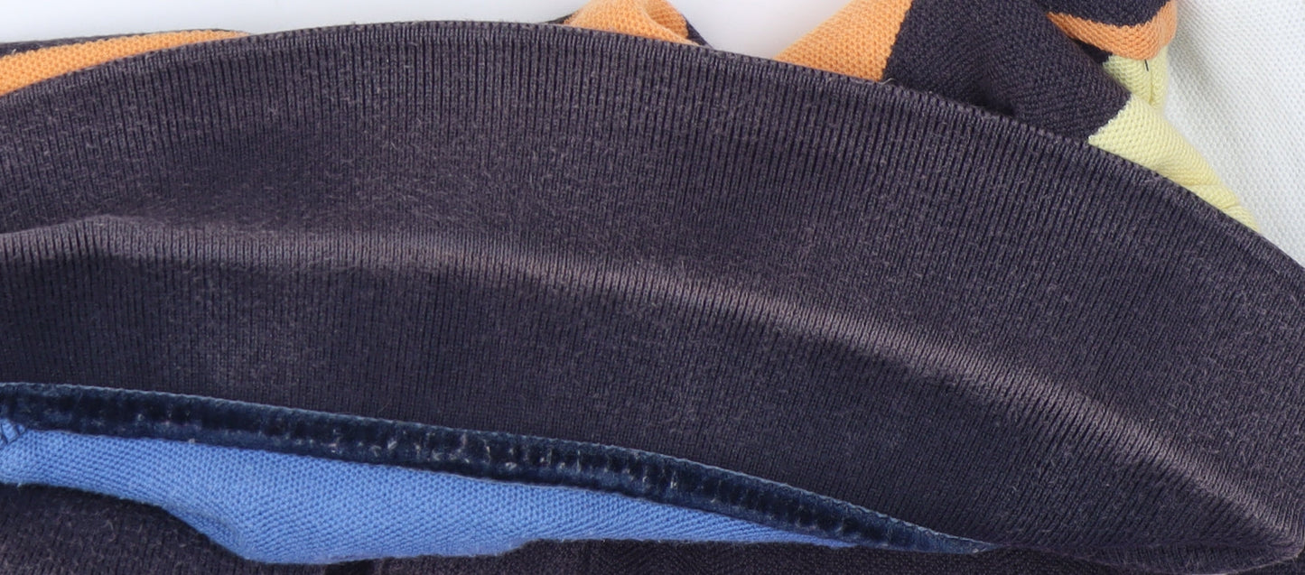 Tyrwhitt Men's Multicoloured Striped Polo L