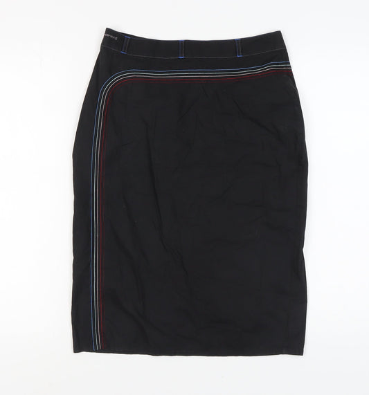 Firetrap Women's Black Knee-Length Pencil Skirt, Size S