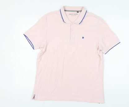 Pierre Cardin Men's Pink Polo Shirt - L - Casual Spring/Summer
