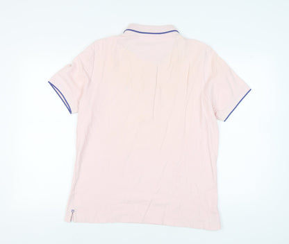Pierre Cardin Men's Pink Polo Shirt - L - Casual Spring/Summer