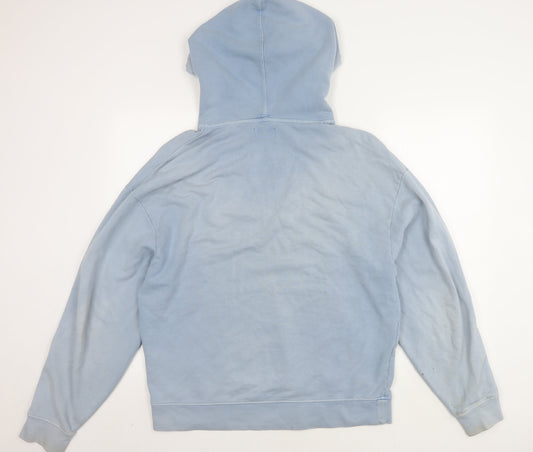 Topman Men's Blue Pullover Hoodie M