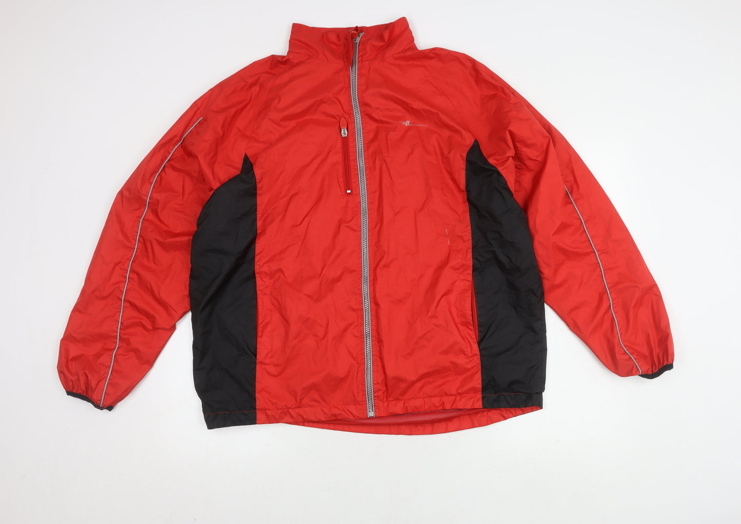 Unisex Adults UK Size L Crane Sports Red Windbreaker Coat