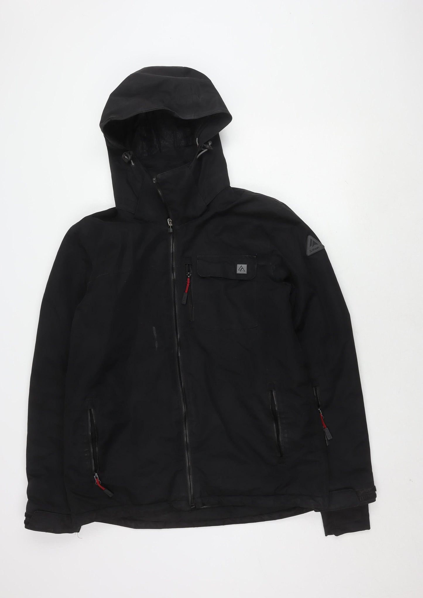 Mens UK Size M Surfanic Black Rain Coat
