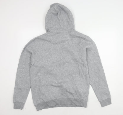 Mens UK Size M Genetic Apparel Grey Pullover Hoodie