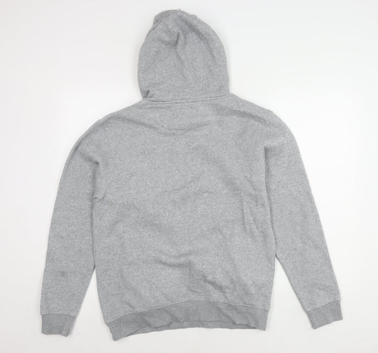 Mens UK Size M Genetic Apparel Grey Pullover Hoodie