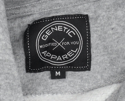 Mens UK Size M Genetic Apparel Grey Pullover Hoodie