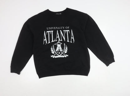 Unisex Adults UK Size XL Boohoo Black Pullover Sweatshirt