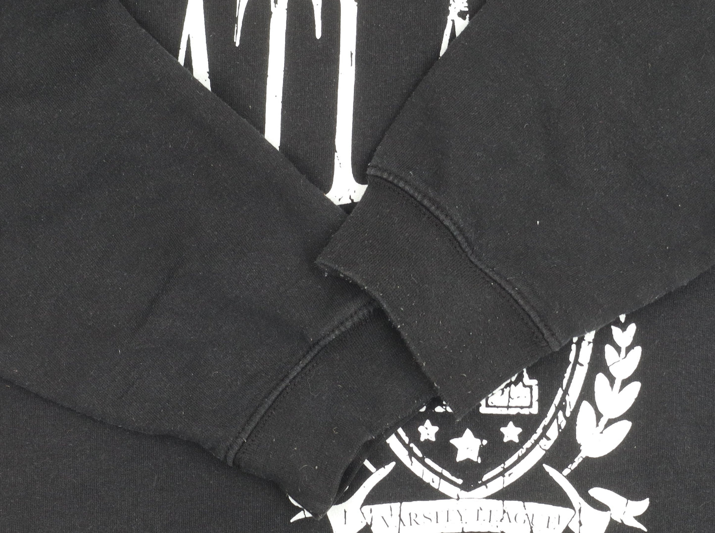 Unisex Adults UK Size XL Boohoo Black Pullover Sweatshirt