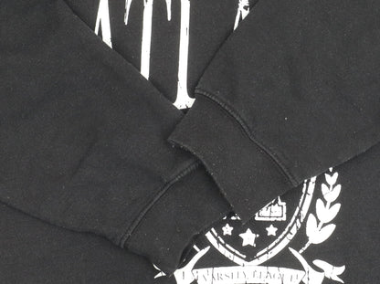 Unisex Adults UK Size XL Boohoo Black Pullover Sweatshirt