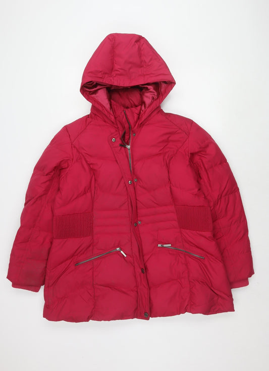 Per Una Women's Pink Puffer Jacket XL