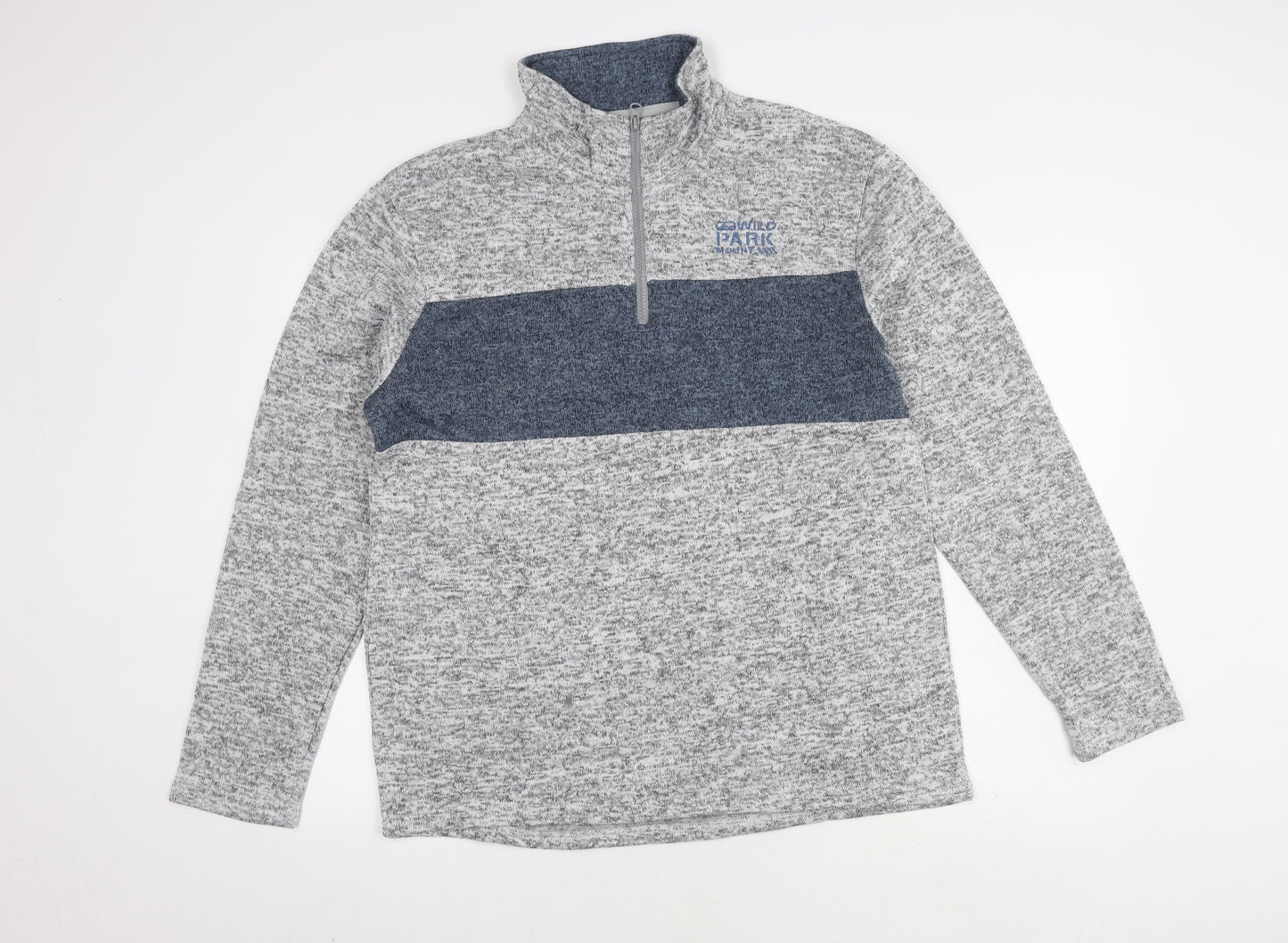 Mens UK Size L atlasformen Grey Pullover Sweatshirt